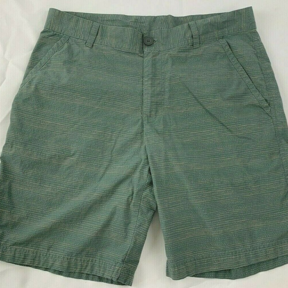 Columbia Shorts Men's 34 Regular Fit Green Brown